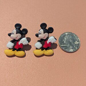 Handmade Mickey Mouse clay earrings